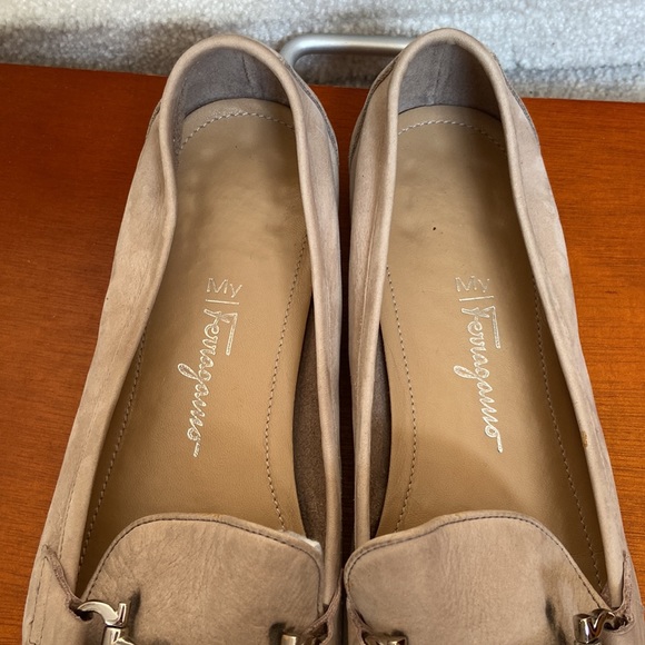 salvatore ferragamo nubuck leather loafers - Picture 7 of 16